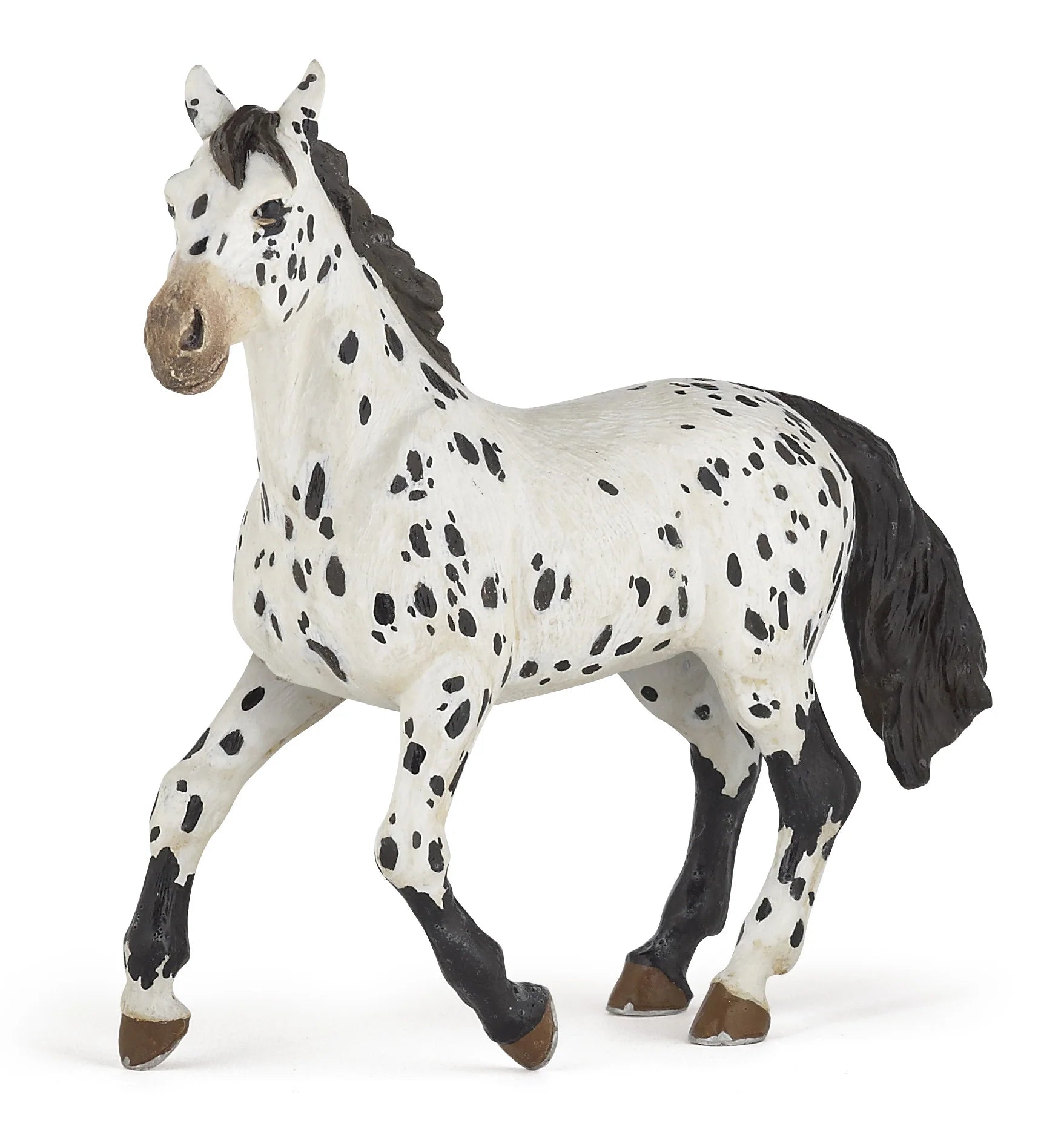 BLACK APPALOOSA HORSE FIGURINE