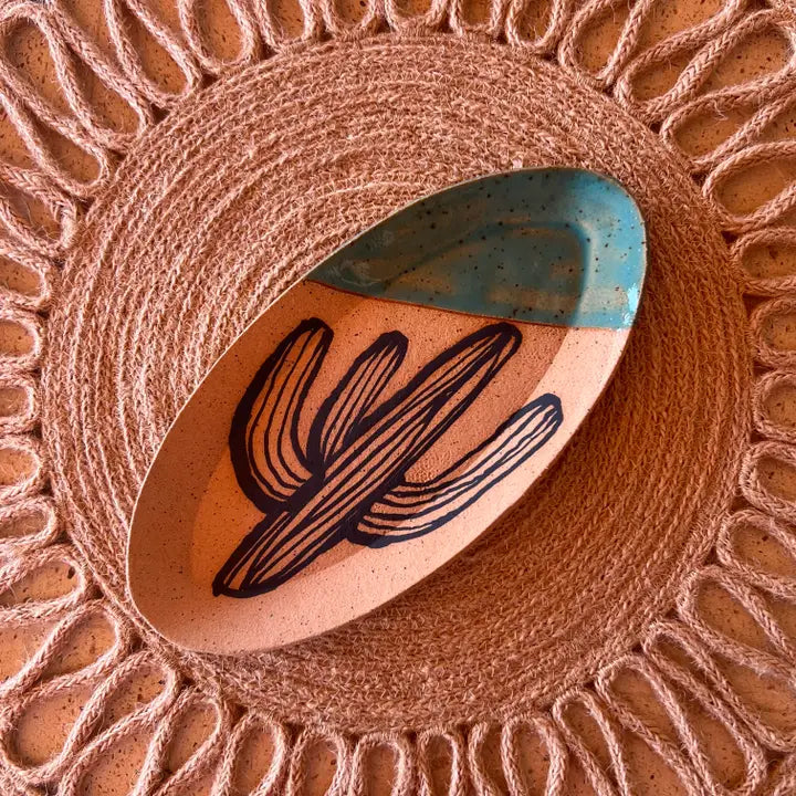 CACTI OVAL TRINKET DISH