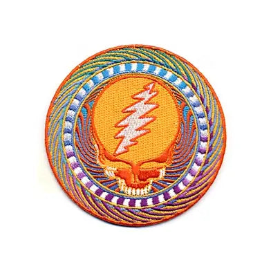 GRATEFUL DEAD STEAL YOUR FACE ORANGE SUNSHINE PATCH