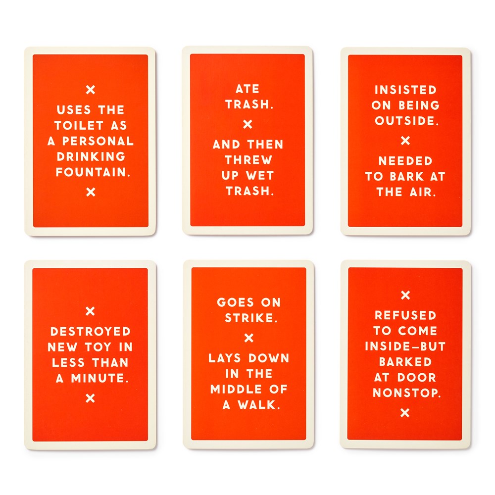 BECAUSE THIS DOG IS EMBARRASSING DECK