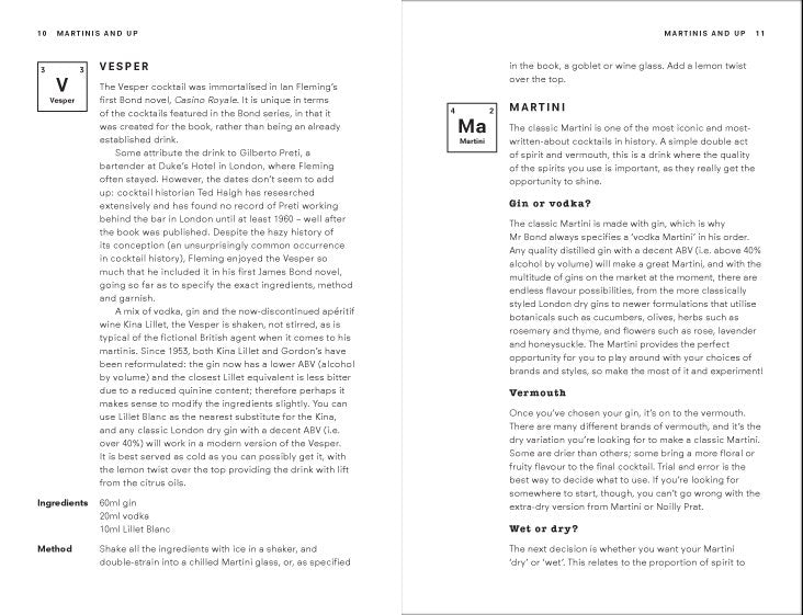 PERIODIC TABLE OF COCKTAILS
