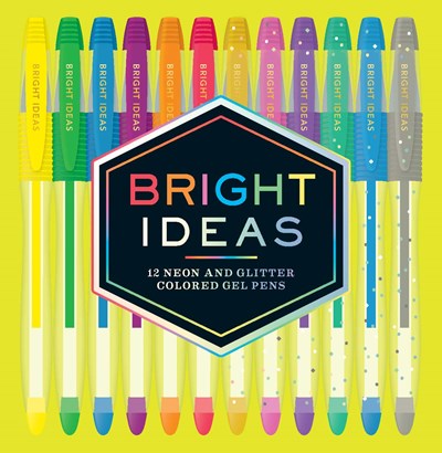 BRIGHT IDEAS NEON AND GLITTER COLORED GEL PENS