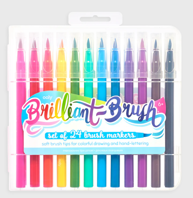BRILLIANT BRUSH MARKERS SET OF 24