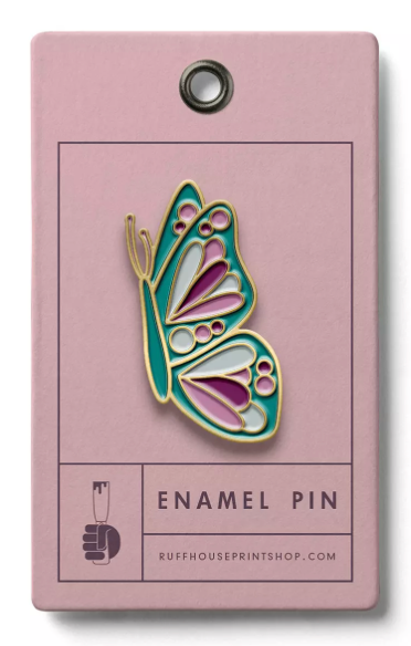 BUTTERFLY ENAMEL PIN