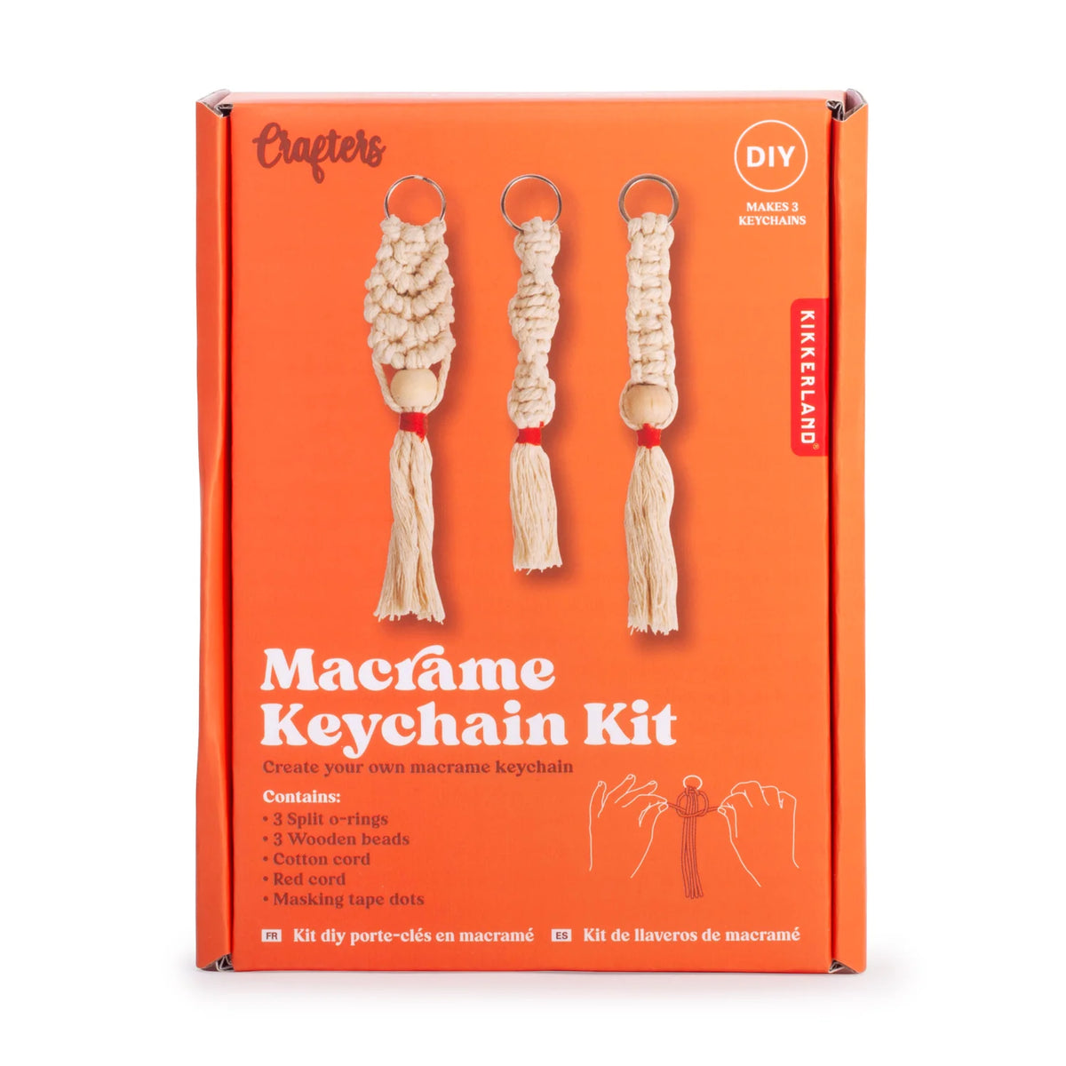 CRAFTER'S MACRAME KEYCHAIN KIT Crystal Bridges and the Momentary
