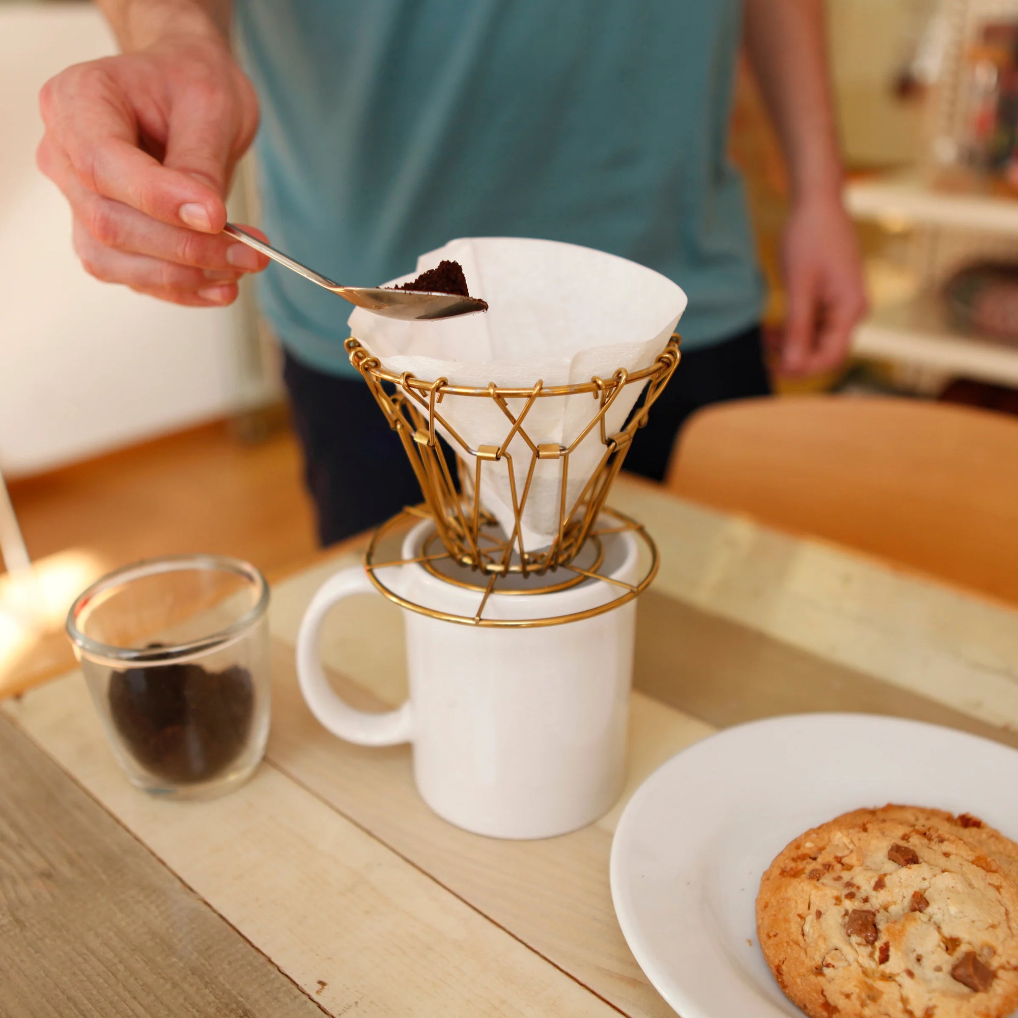 BRASS COLLAPSIBLE COFFEE DRIP