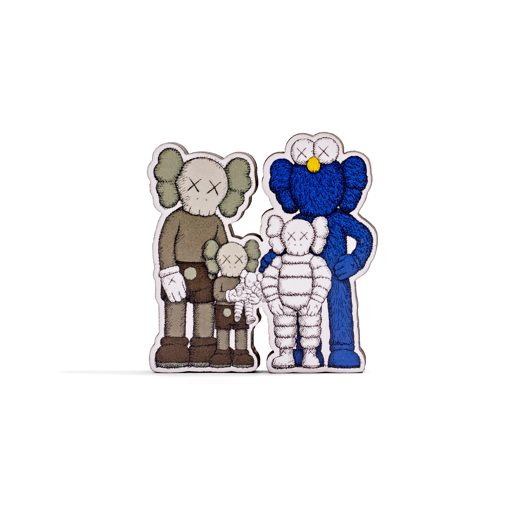 KAWS: FAMILY SHAPED MAGNET