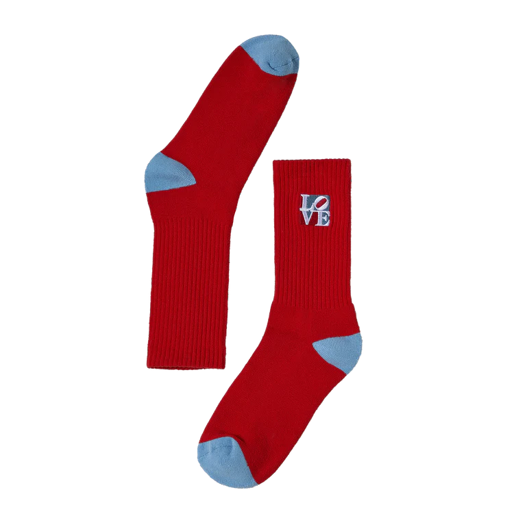 ROBERT INDIANA LOVE SOCKS