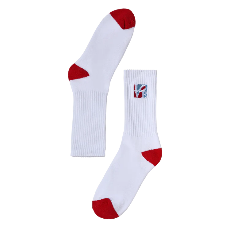 ROBERT INDIANA LOVE SOCKS