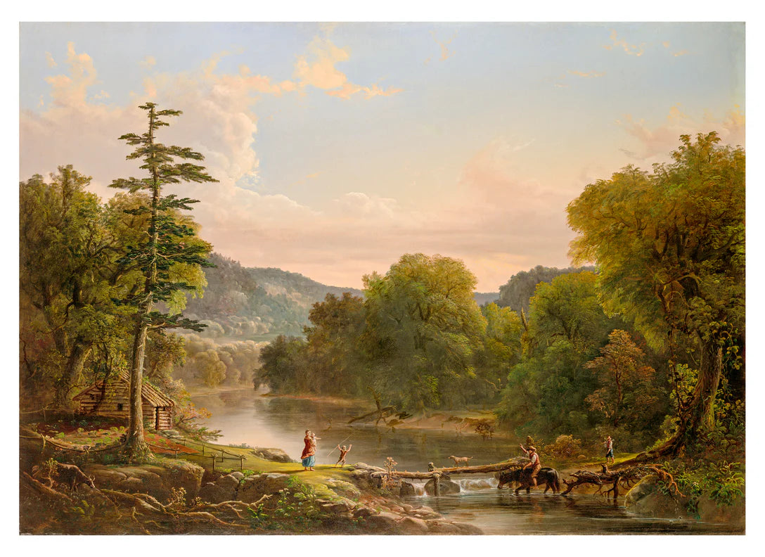 HUDSON RIVER SCHOOL PAINTINGS BOOK OF POSTCARDS