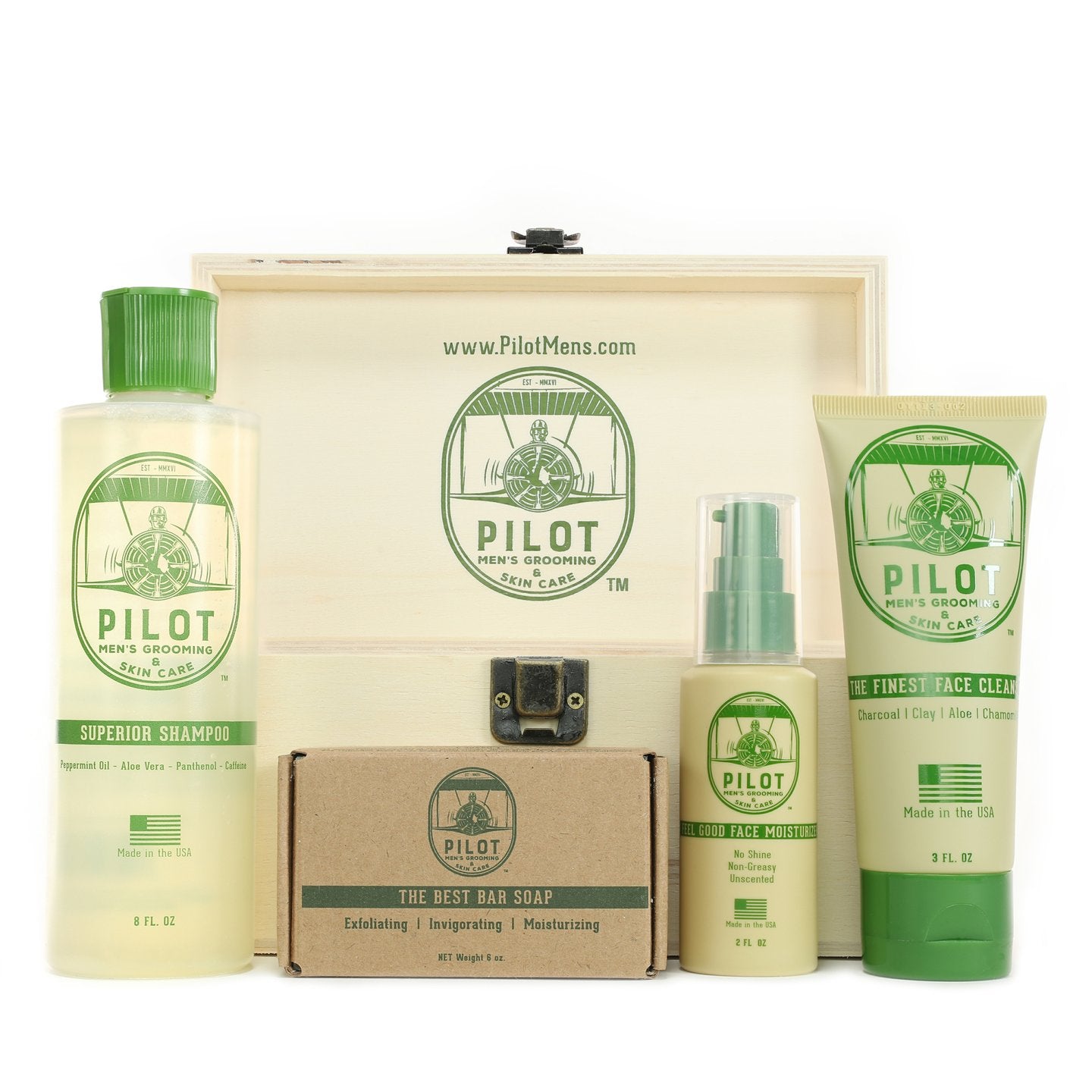 PILOT MEN'S GROOMING AND SKIN CARE ESSENTIAL SET