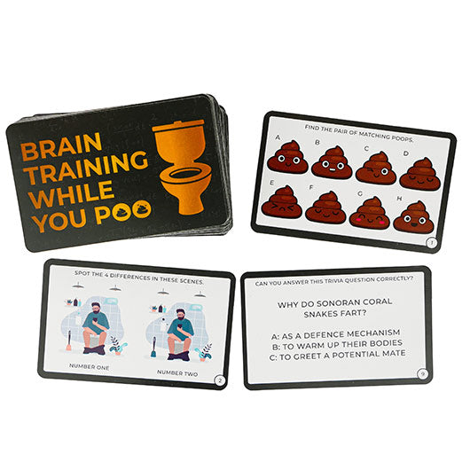BRAIN TRAINING WHILE YOU POO