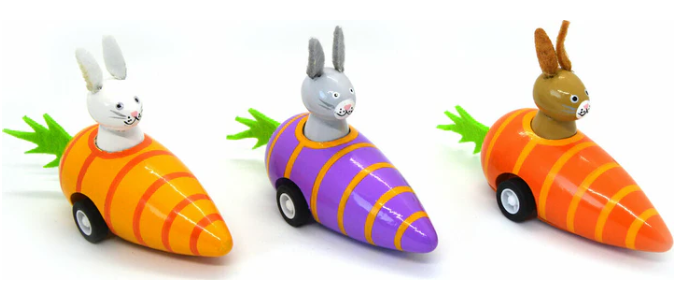 BUNNY IN CARROT PULL BACK