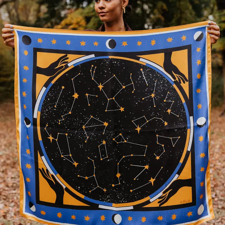 CONSTELLATION SILK SCARF