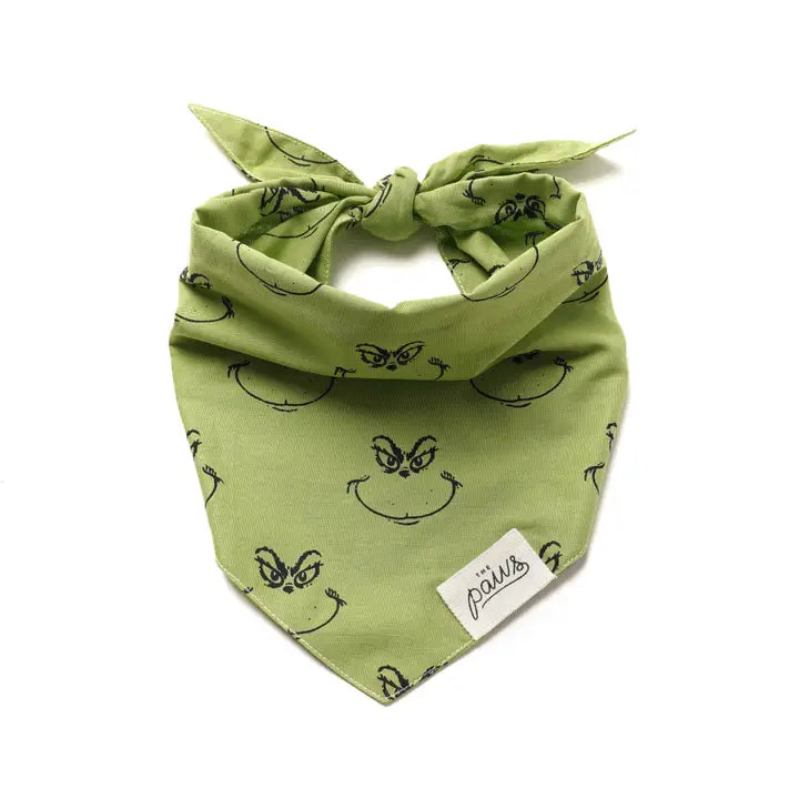 GRINCH DOG BANDANA