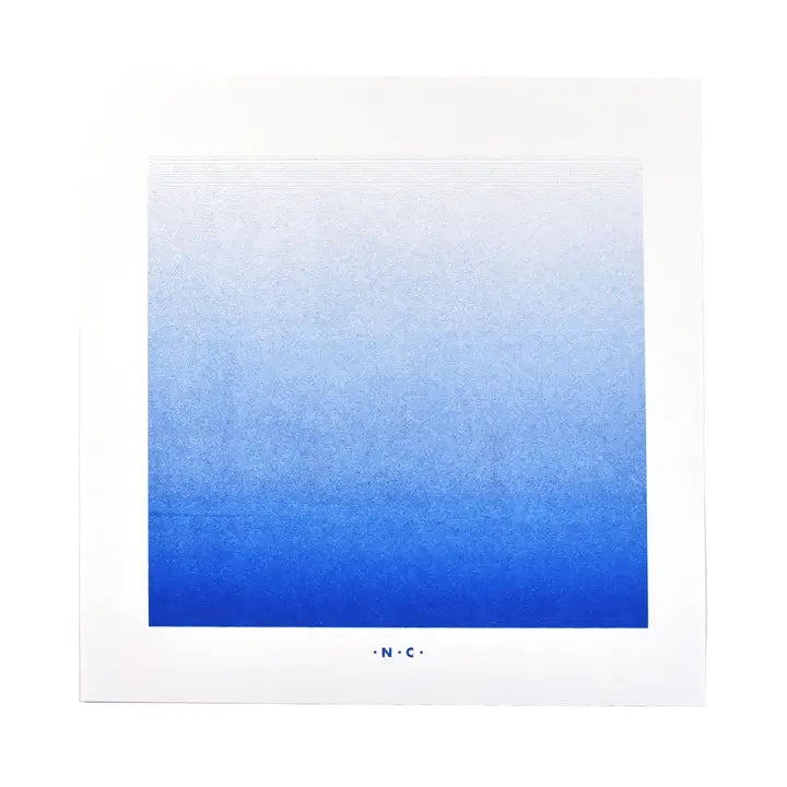 BLUE GRADIENT- RISOGRAPH ART PRINT