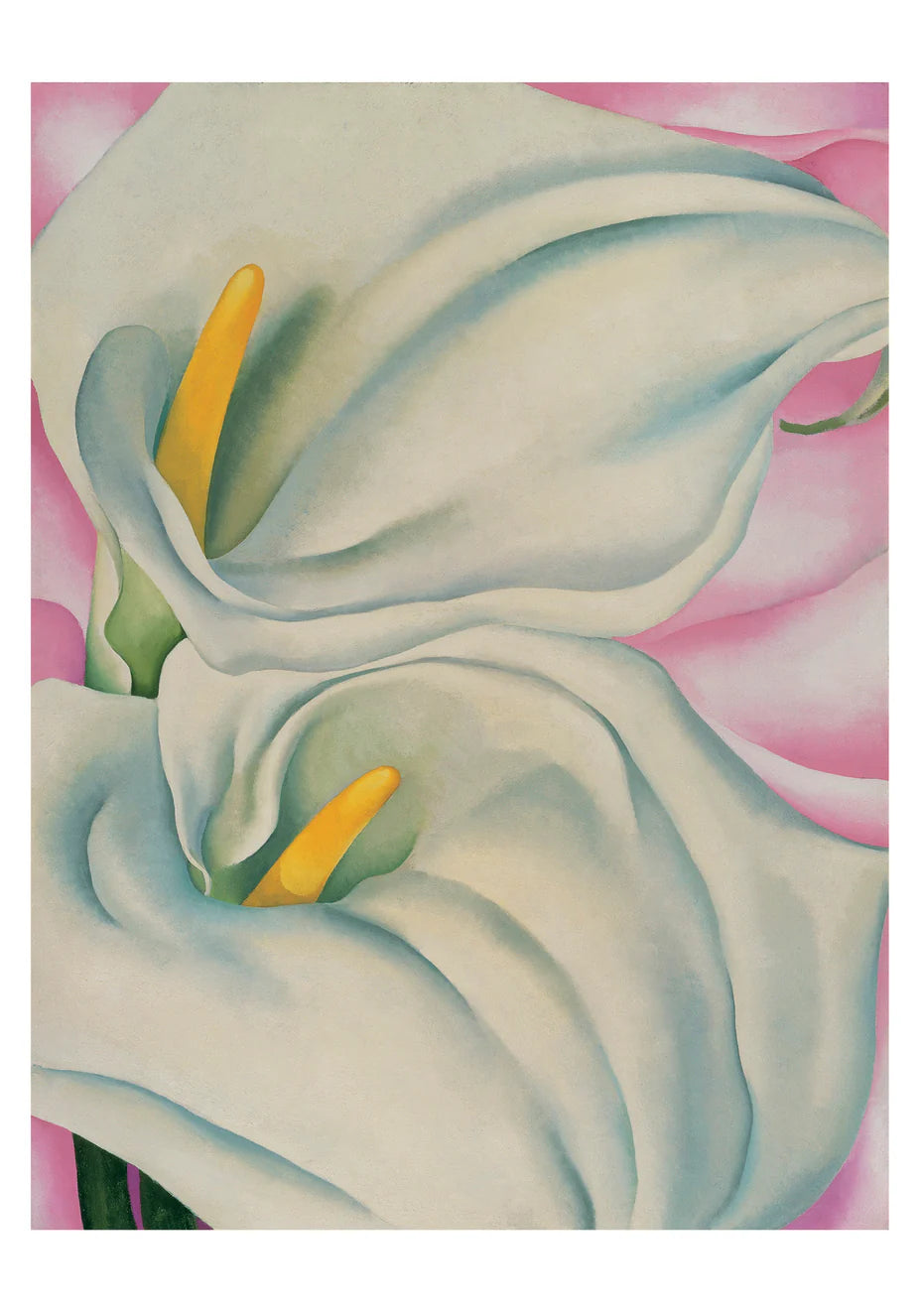 GEORGIA O'KEEFFE: TWO CALLA LILLIES NOTECARD SET
