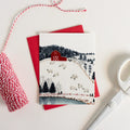 WINTER FLOCK GREETING CARD
