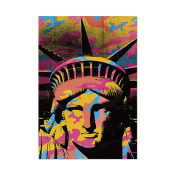 STATUE OF LIBERTY BY WARHOL STICKER
