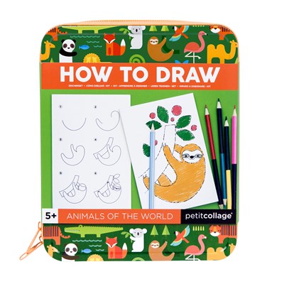 HOW TO DRAW ANIMALS OF THE WORLD (PETIT COLLAGE)