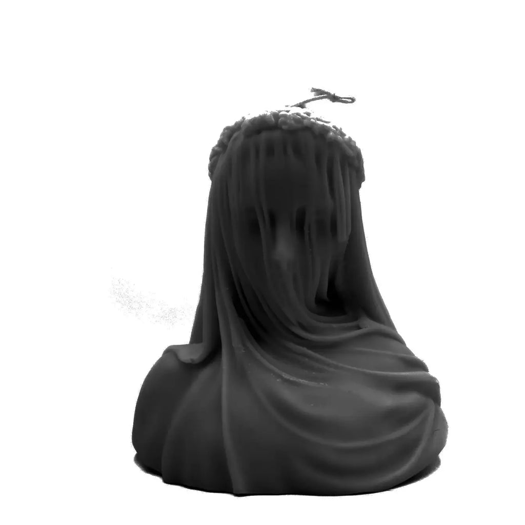 VEILED WOMAN PILLAR CANDLE