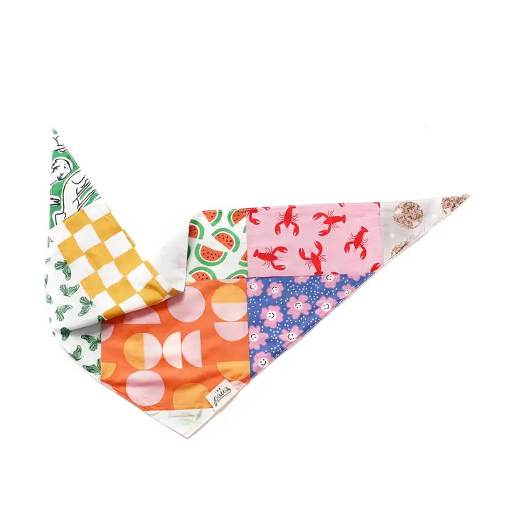 PATCHES THE UPCYCLED DOG BANDANA