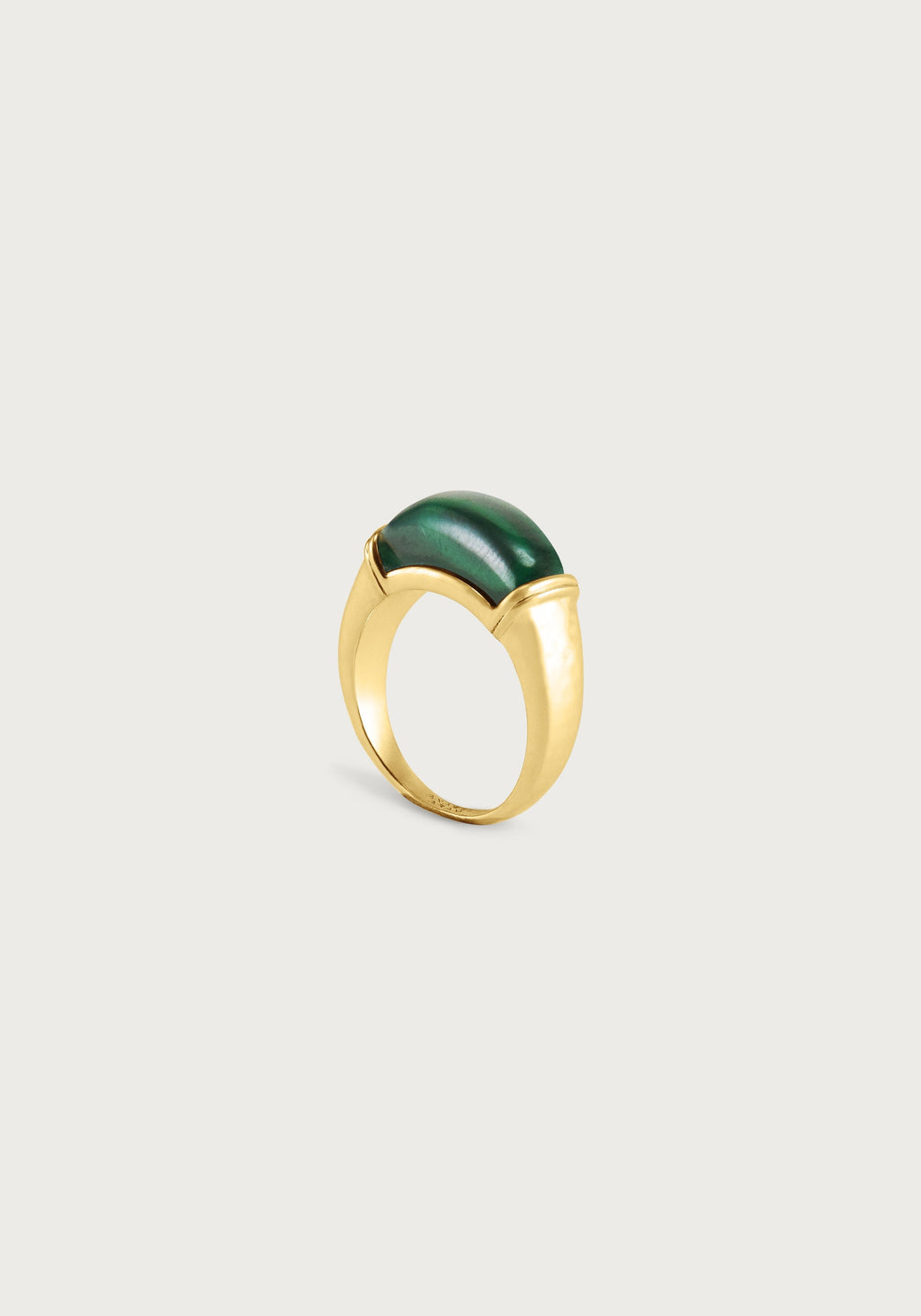 MALACHITE FORZA RING BY ANABEL ARAM