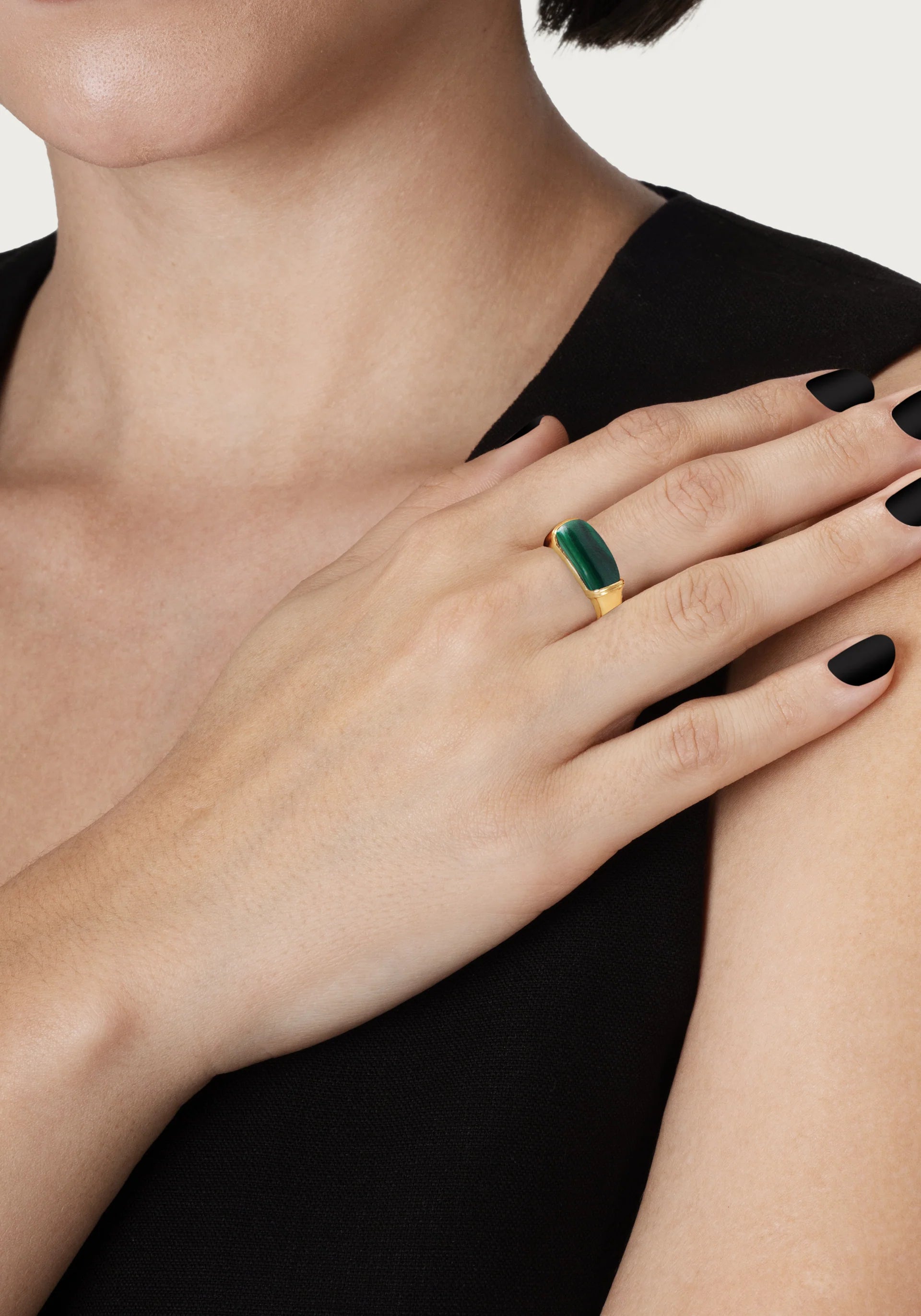 AA MALACHITE FORZA RING