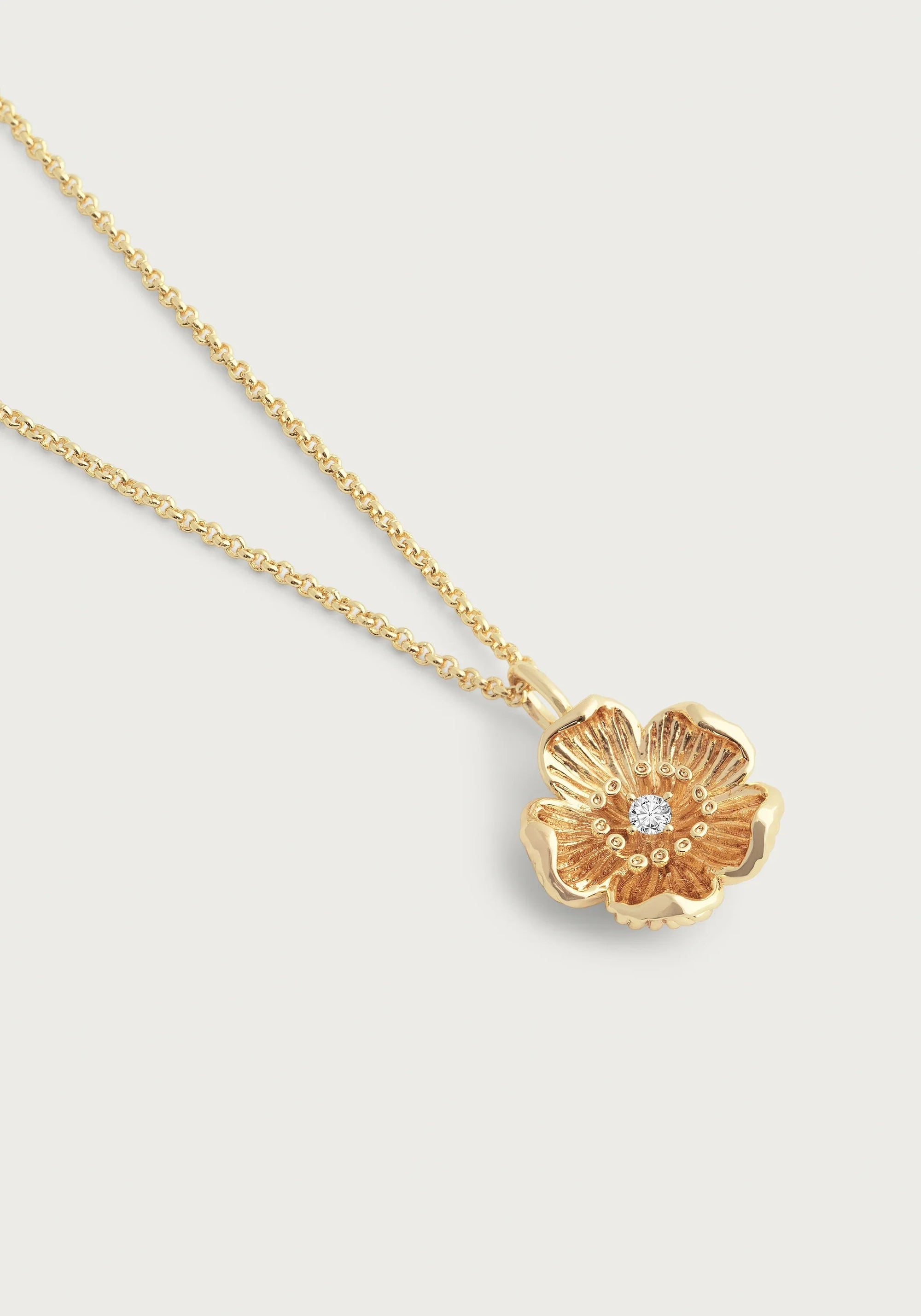 AA WILDFLOWERS GOLD PENDANT NK