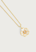 AA WILDFLOWERS ENAMELED PENDANT NECKLACE