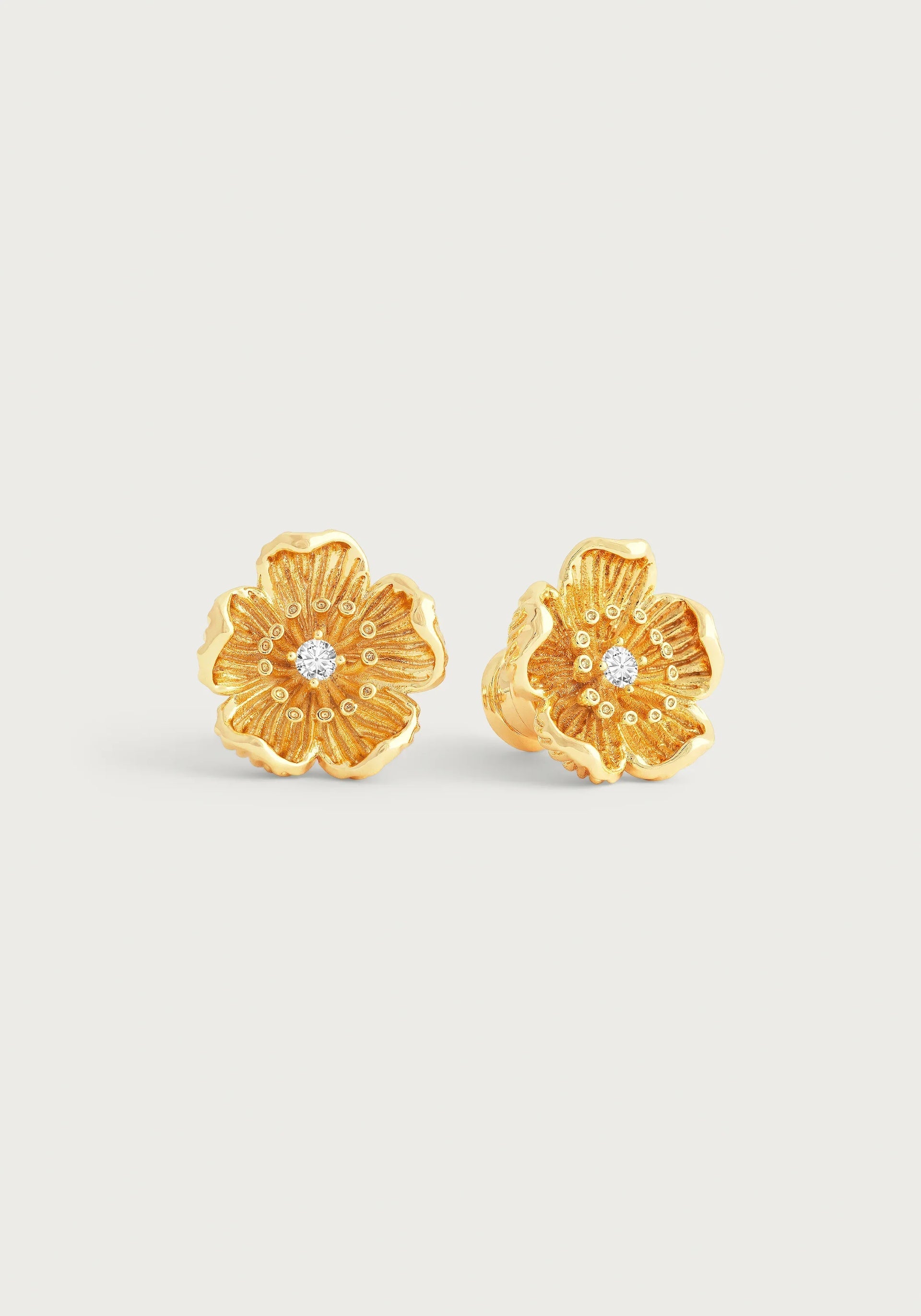 AA WILDFLOWER GOLD STUD EARRINGS