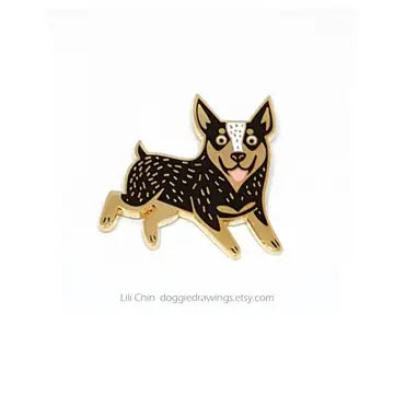 DOG ENAMEL PIN