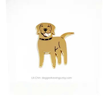 DOG ENAMEL PIN