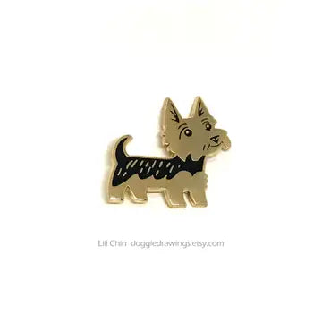 DOG ENAMEL PIN