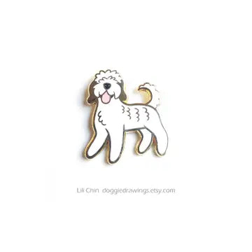DOG ENAMEL PIN