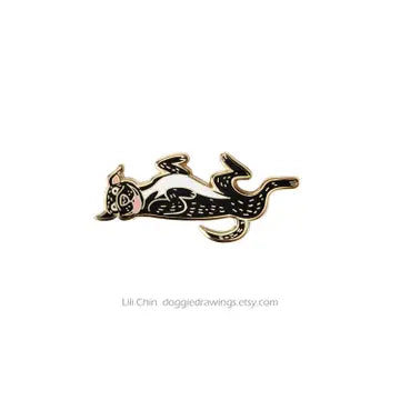 DOG ENAMEL PIN