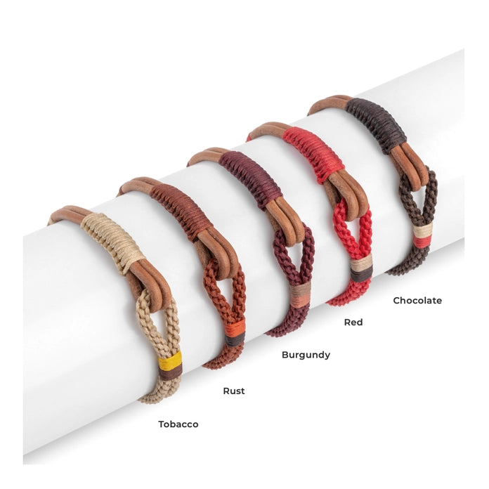 NAUTICAL MEN'S LEATHER BRACELET