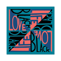 BLACK LIGHT SERIES #6: LOVE BLACK LIFE BY FAITH RINGGOLD STICKER
