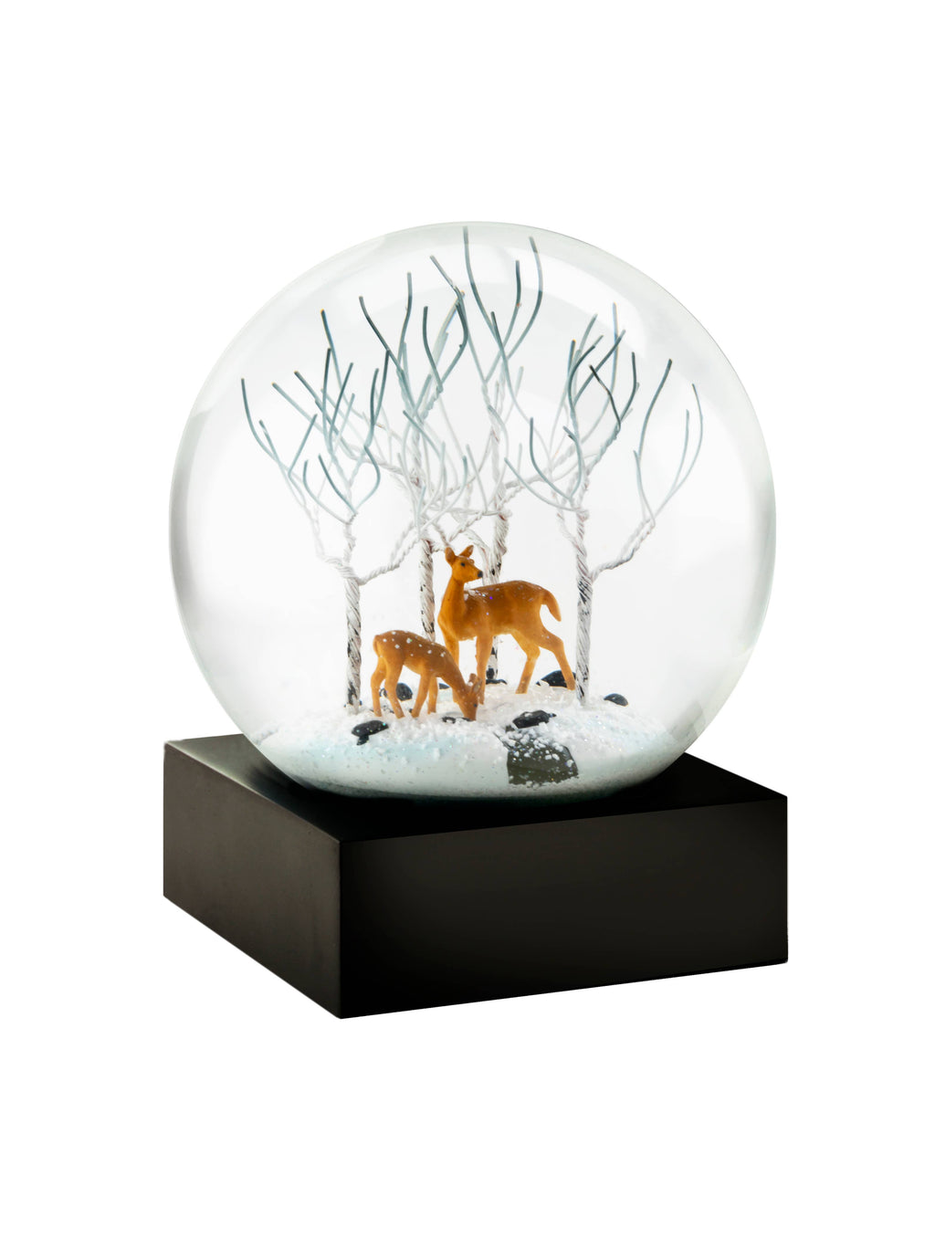 DEER IN THE WOODS SNOW GLOBE