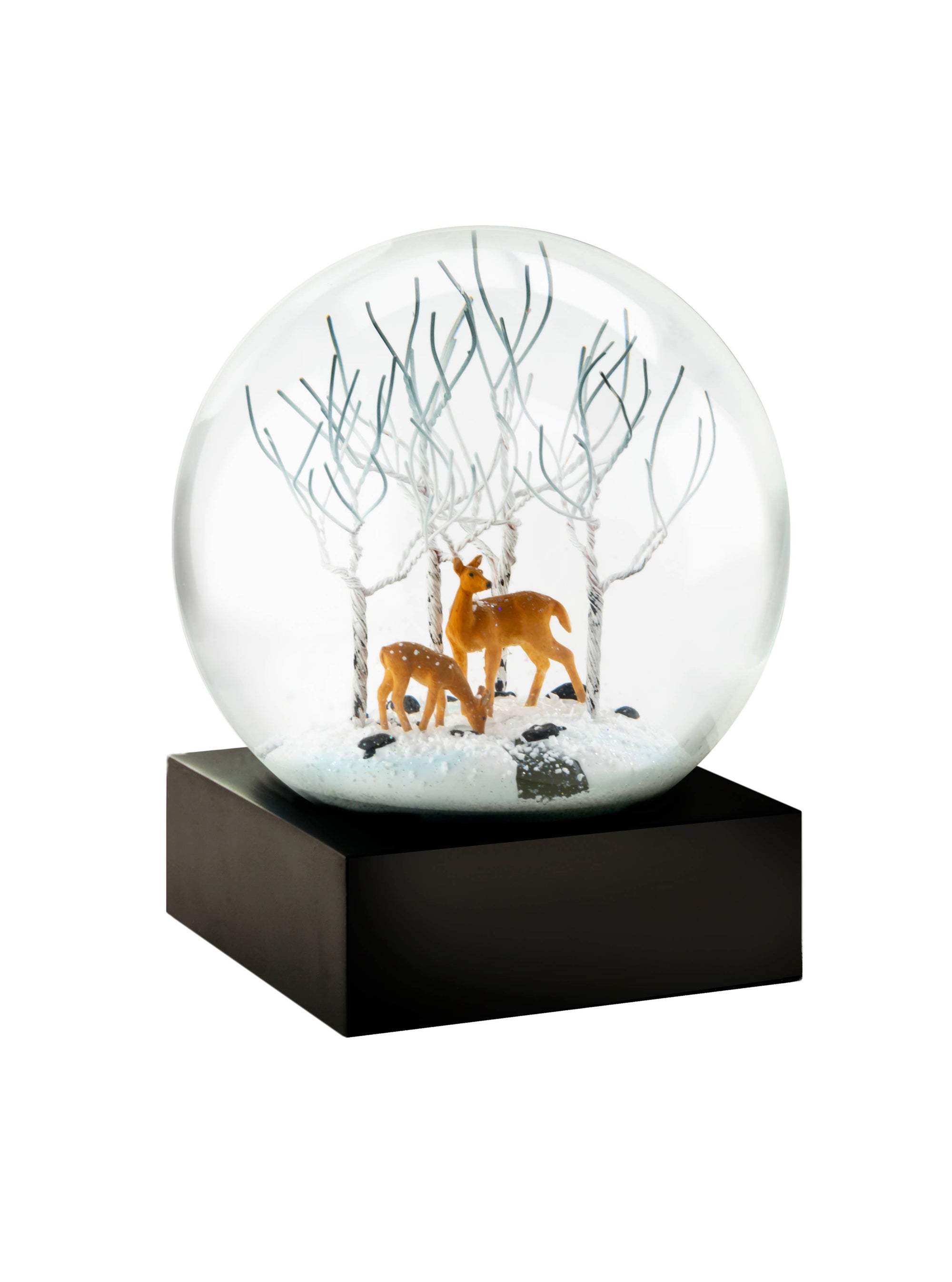 DEER IN THE WOODS SNOW GLOBE
