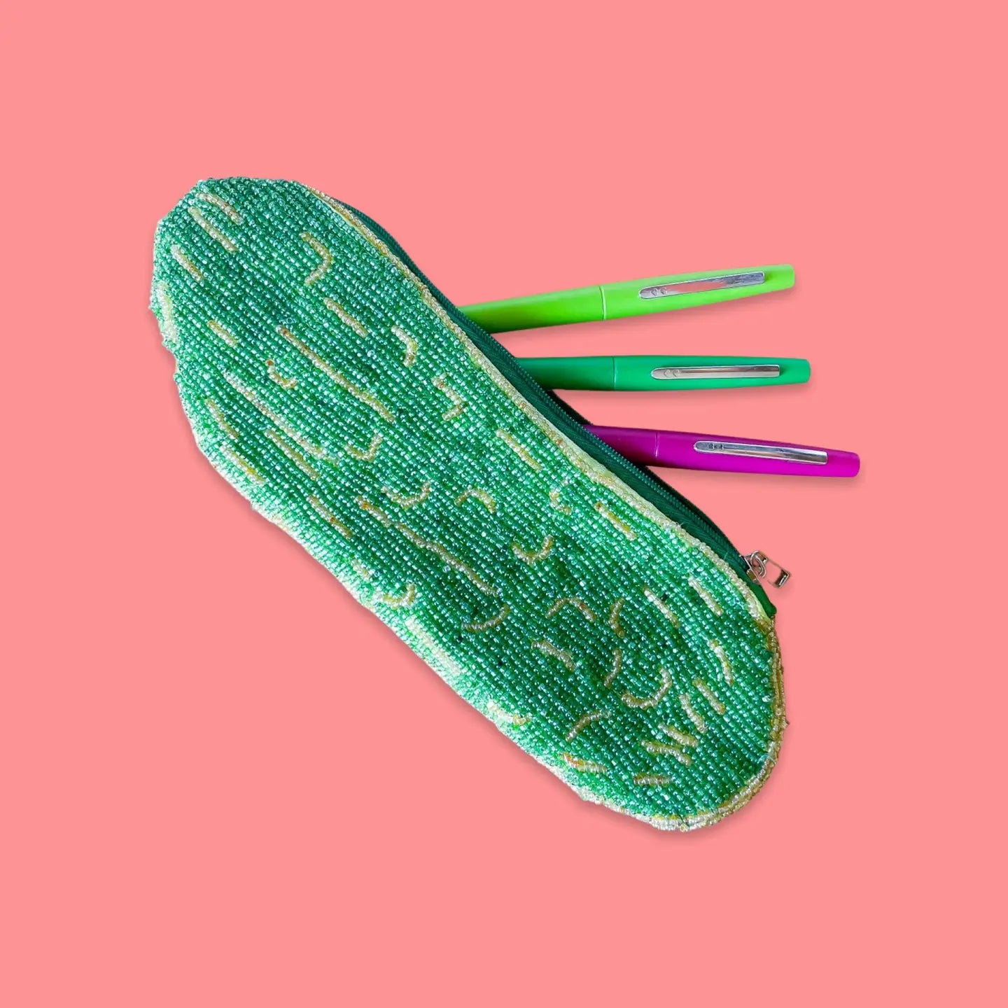 BEADED PICKLE POUCH
