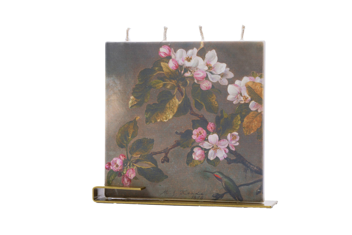 HANDMADE SQUARE HUMMINGBIRD HEADE CANDLE