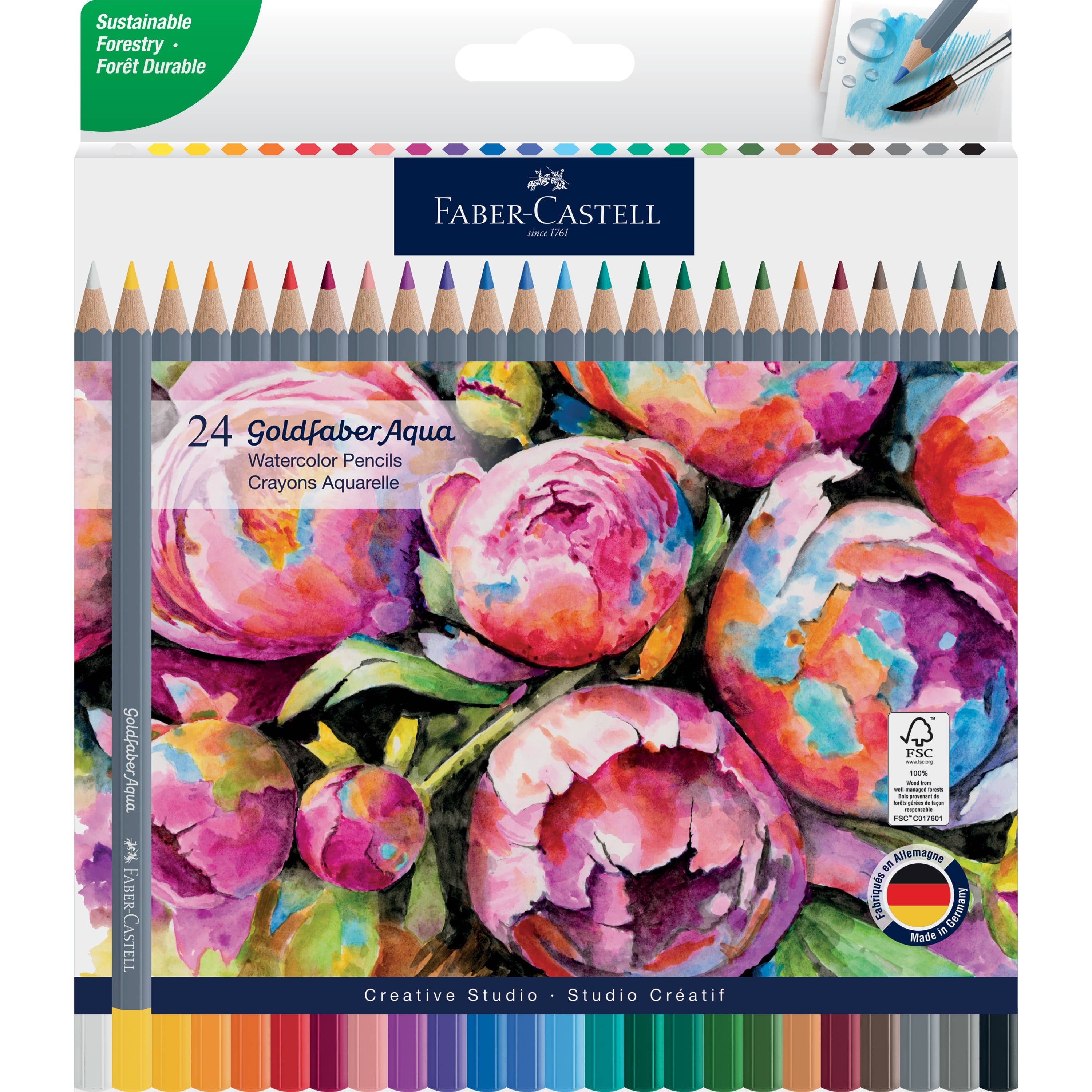 GOLDFABER AQUA WATERCOLOR PENCILS (BOX OF 24)