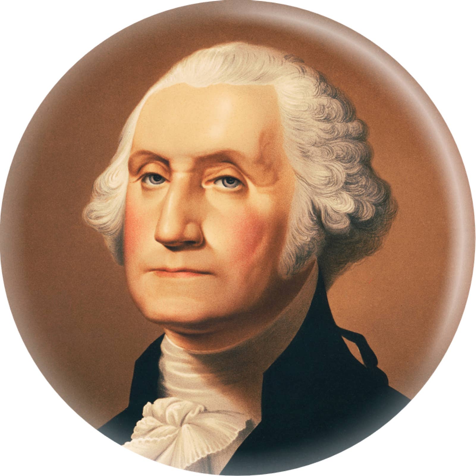 GEORGE WASHINGTON PORTRAIT PIN-ON BUTTON