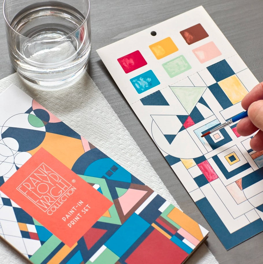 FRANK LLOYD WRIGHT PAINT-IN PRINT 5x7 SET