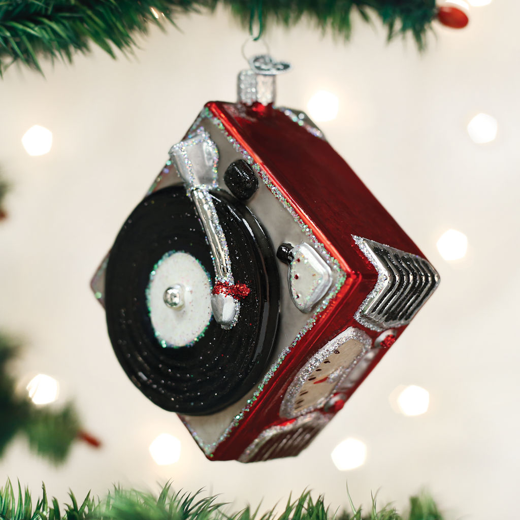 RECORD PLAYER ORNAMENT