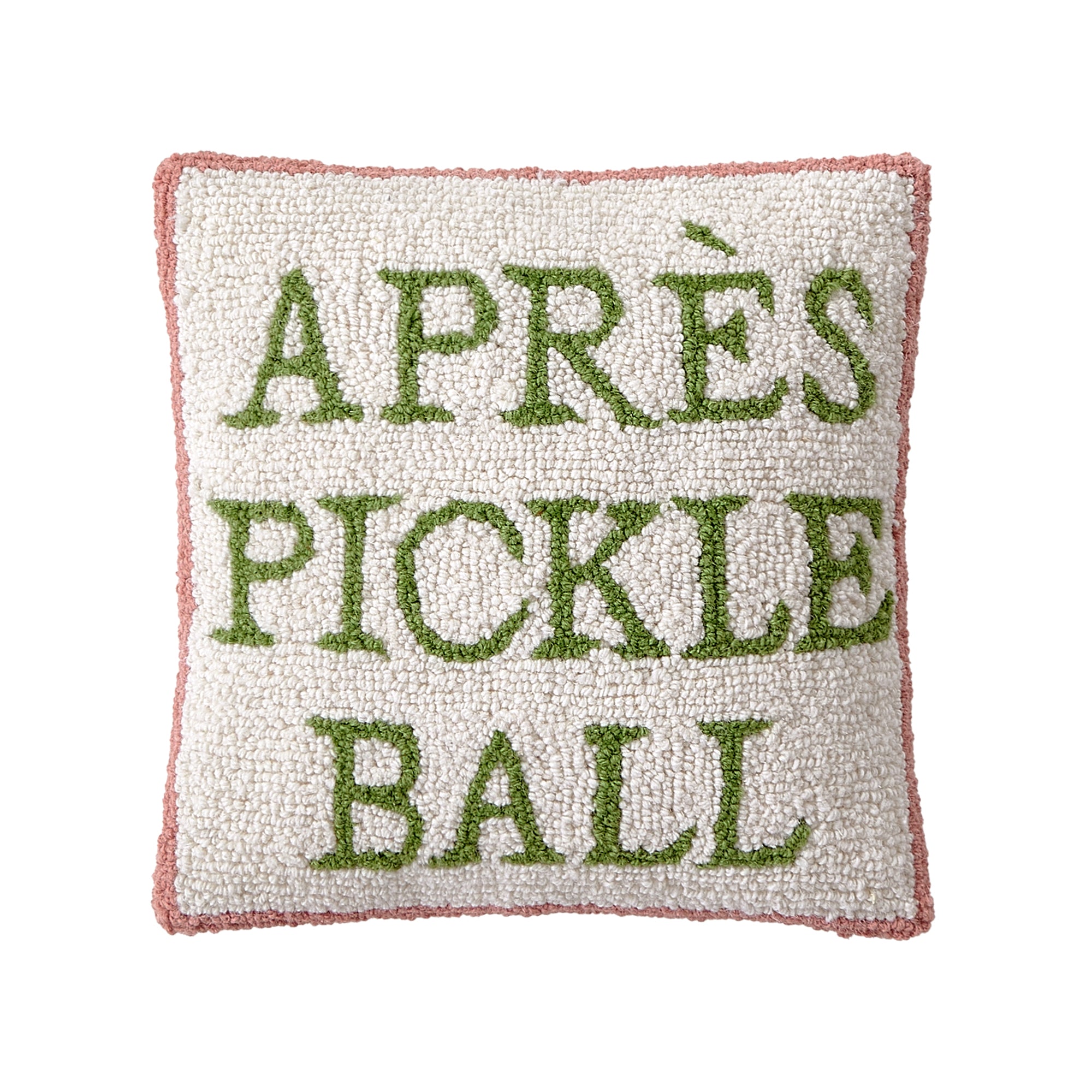APRES PICKLEBALL HOOK PILLOW