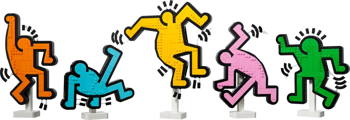 LEGO KEITH HARING DANCING FIGURES