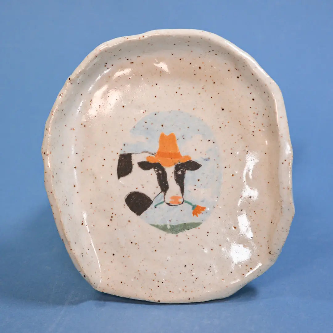 BEATRICE THE COW CERAMIC SPOON REST