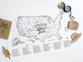 NATIONAL PARKS CHECKLIST MAP